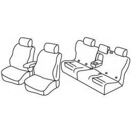 Set coprisedili Superior - Nocciola - Mercedes GLE 5p (07 15 12 18)