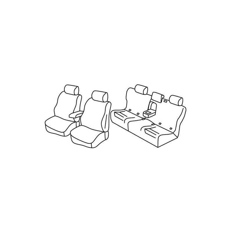 Set coprisedili Superior - Nocciola - Mercedes GLE 5p (07 15 12 18)