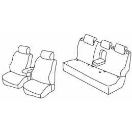 Set coprisedili Superior - Nocciola - Nissan Qashqai (01 14 07 17)
