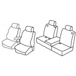 Set coprisedili Superior - Nocciola - Nissan Qashqai+2 (09 08 01 14)