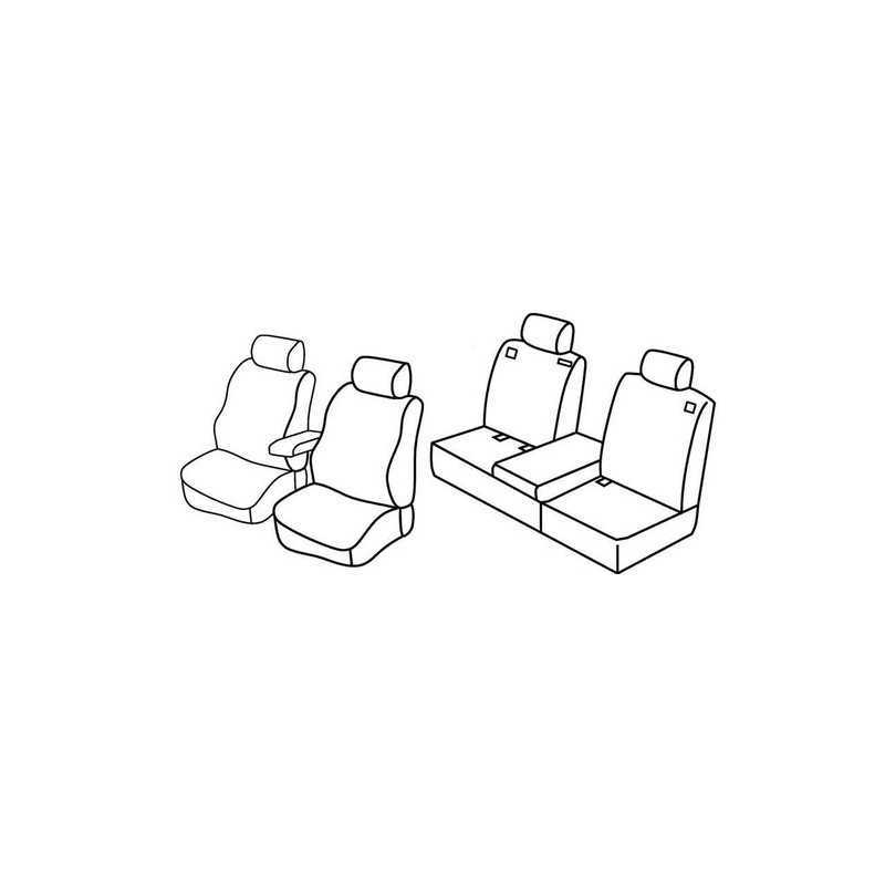 Set coprisedili Superior - Beige - Nissan Qashqai+2 (09 08 01 14)