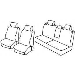 Set coprisedili Superior - Grigio Nero - Nissan X-Trail (07 07 05 14)