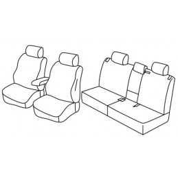 Set coprisedili Superior - Nocciola - Nissan X-Trail (06 14 )
