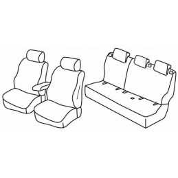 Set coprisedili Superior - Nocciola - Nissan Qashqai (Visia) (01 14 07 17)