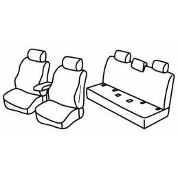 Set coprisedili Superior - Beige - Nissan Navara 4p (08 14 )