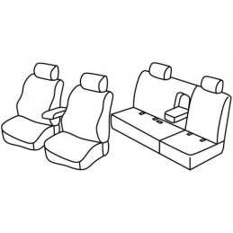 Set coprisedili Superior - Nocciola - Nissan Navara 4p (01 05 07 14)