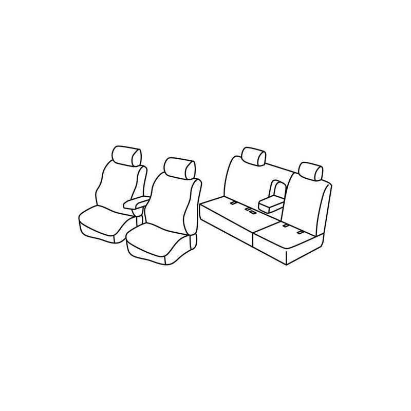 Set coprisedili Superior - Grigio Nero - Nissan Navara 4p (Dal 2008) (2008 07 14)