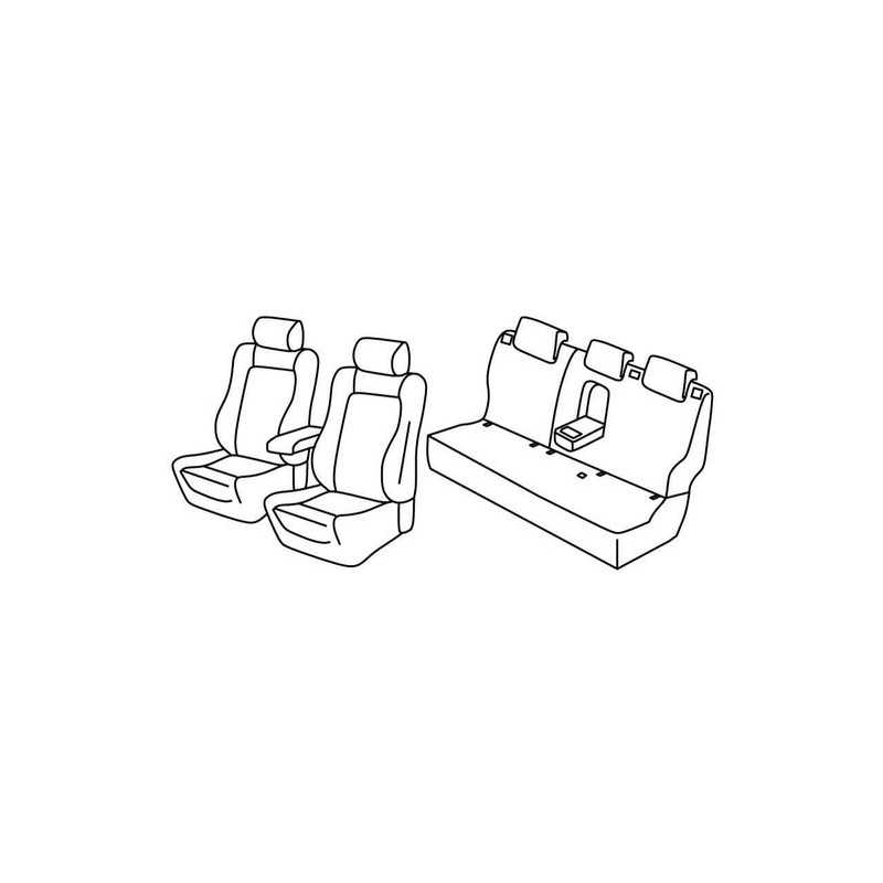 Set coprisedili Superior - Grigio Nero - Nissan Qashqai (08 17 )