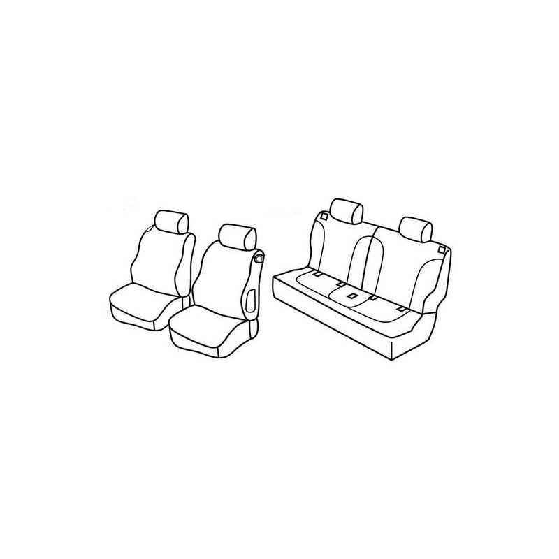 Set coprisedili Superior - Grigio Nero - Opel Adam (02 13 )