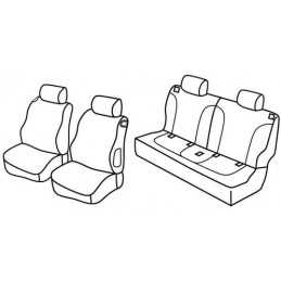 Set coprisedili Superior - Nero Grigio - Opel Adam (02 13 )