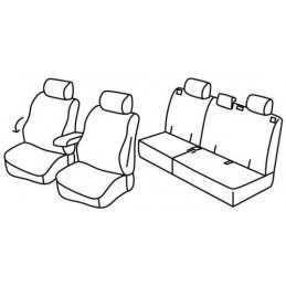 Set coprisedili Superior - Nero Blu - Opel Antara (11 06 05 17)