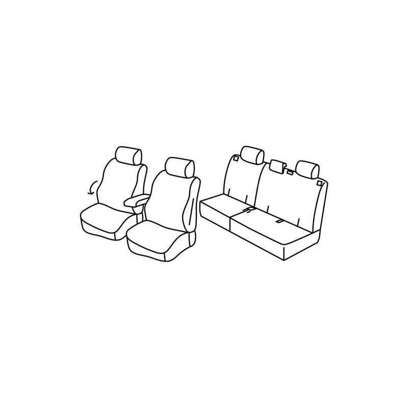 Set coprisedili Superior - Nero Grigio - Opel Antara (11 06 05 17)