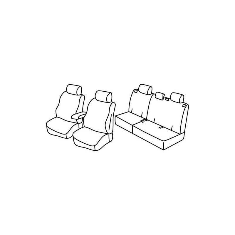 Set coprisedili Superior - Nero Rosso - Opel Antara (11 06 05 17)