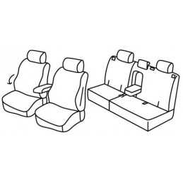 Set coprisedili Superior - Nero Rosso - Opel Antara (11 06 05 17)