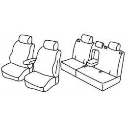 Set coprisedili Superior - Nero Rosso - Opel Antara (11 06 05 17)