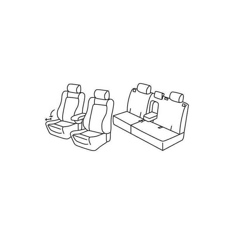 Set coprisedili Superior - Nero Blu - Opel Antara (11 06 05 17)