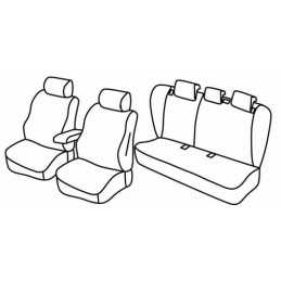 Set coprisedili Superior - Grigio Nero - Opel Insignia 4p (02 09 10 13)