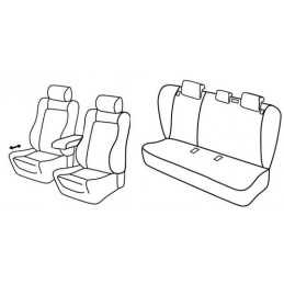 Set coprisedili Superior - Nero Blu - Opel Insignia 4p (02 09 10 13)