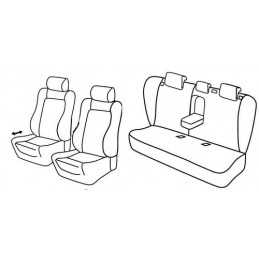 Set coprisedili Superior - Nero Blu - Opel Insignia 4p (02 09 10 13)