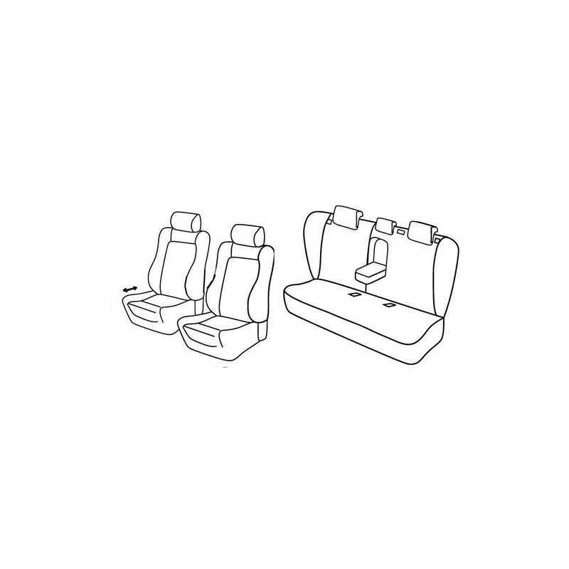 Set coprisedili Superior - Nero Grigio - Opel Insignia 4p (02 09 10 13)