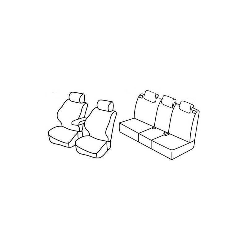 Set coprisedili Superior - Grigio Nero - Opel Meriva (Selection Enjoy Cosmo) (05 10 01 14)
