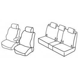 Set coprisedili Superior - Nocciola - Opel Meriva (02 14 05 17)