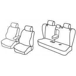 Set coprisedili Superior - Beige - Opel Vectra 5p (10 02 01 09)