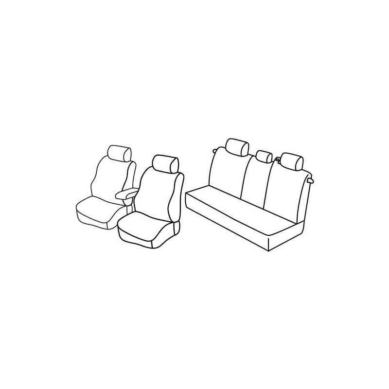 Set coprisedili Superior - Grigio Nero - Opel Zafira (09 05 10 11) - Opel Zafira One (11 11 07 15)