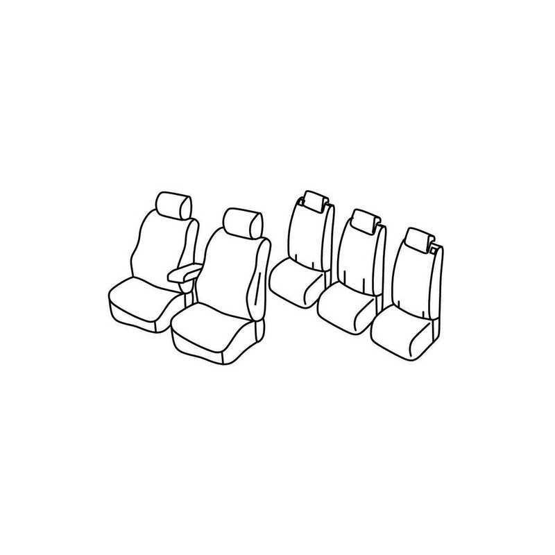 Set coprisedili Superior - Nero Blu - Opel Zafira Tourer (Enjoy) (11 11 )