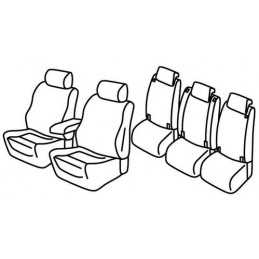 Set coprisedili Superior - Nero Rosso - Opel Zafira Tourer (Exclusive) (11 11 )