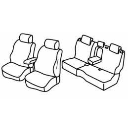 Set coprisedili Superior - Nero Grigio - Chevrolet Trax (03 13 09 15) - Opel Mokka (11 12 03 16) - Opel Mokka X (04 16 )