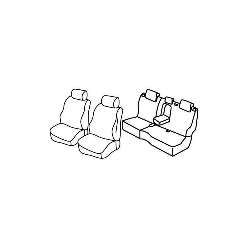Set coprisedili Superior - Nero Blu - Chevrolet Trax (03 13 09 15) - Opel Mokka (11 12 03 16) - Opel Mokka X (04 16 )