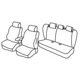 Set coprisedili Superior - Grigio Nero - Opel Insignia 4p (11 13 04 17)