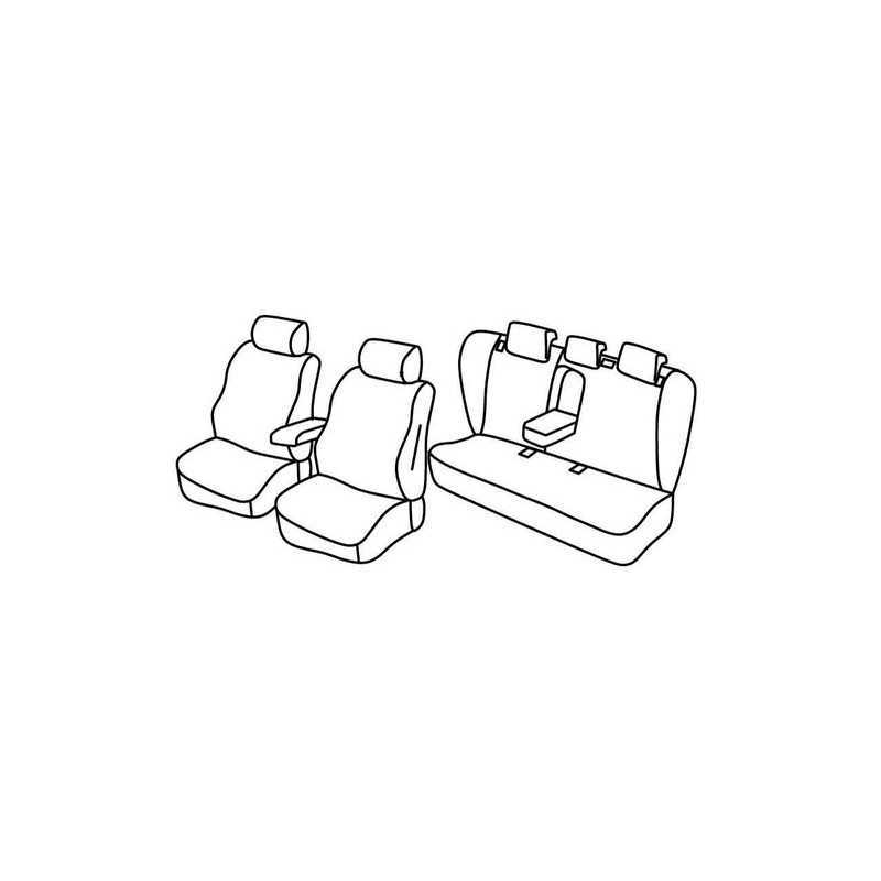 Set coprisedili Superior - Nero Blu - Opel Insignia 4p (11 13 04 17)