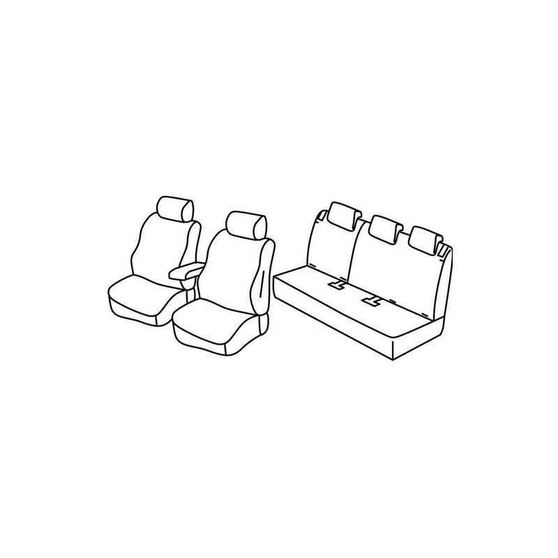Set coprisedili Superior - Nero Blu - Opel Crossland X (06 17 )