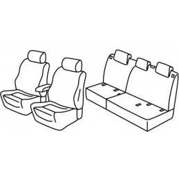 Set coprisedili Superior - Grigio Nero - Opel Grandland X (07 17 )