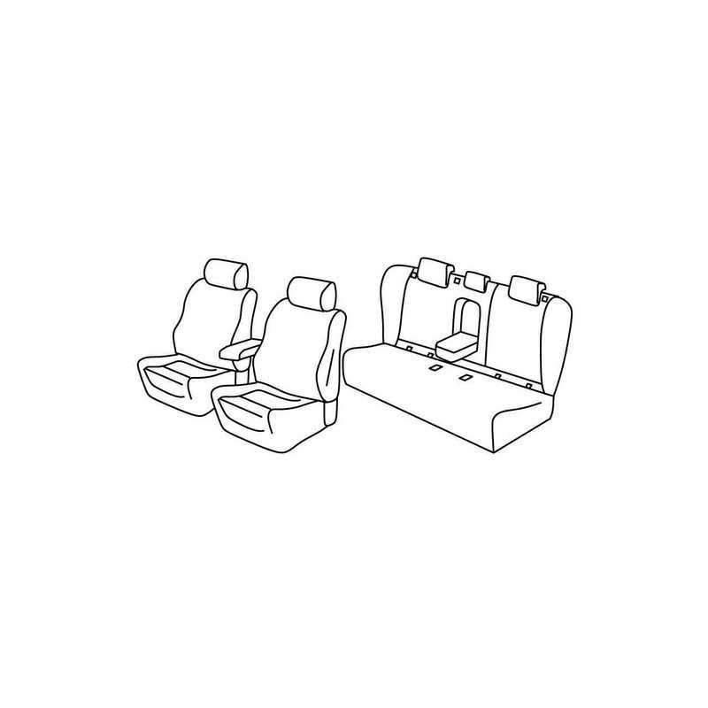 Set coprisedili Superior - Nero Rosso - Opel Insignia Sports Tourer (05 17 )