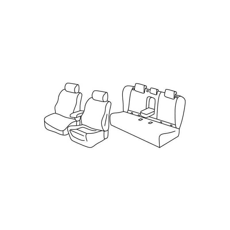 Set coprisedili Superior - Nero Rosso - Opel Insignia Sports Tourer (05 17 )