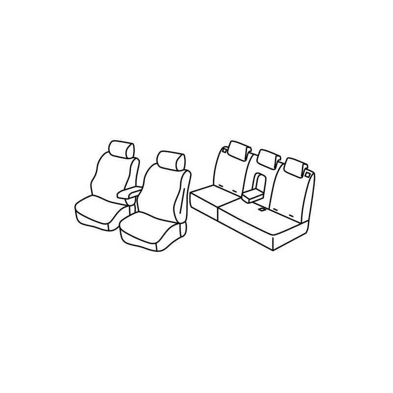 Set coprisedili Superior - Nero Grigio - Opel Crossland X (06 17 )
