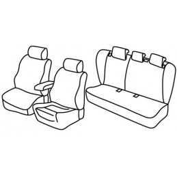 Set coprisedili Superior - Grigio Nero - Opel Insignia 4p (11 13 04 17)