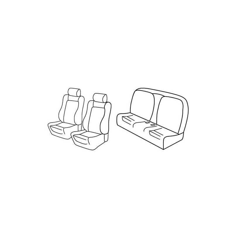 Set coprisedili Superior - Nero Blu - Peugeot 207 cc (03 07 05 14)