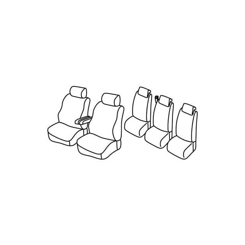 Set coprisedili Superior - Beige - Peugeot 307 sw (dal 2006) (2006 04 08)