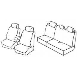 Set coprisedili Superior - Beige - Peugeot 308 5p (09 07 09 13)