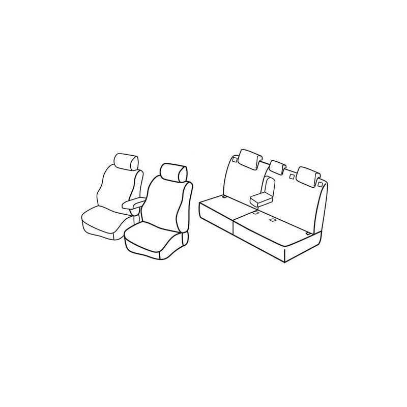 Set coprisedili Superior - Nero Blu - Peugeot 308 5p (09 07 09 13)