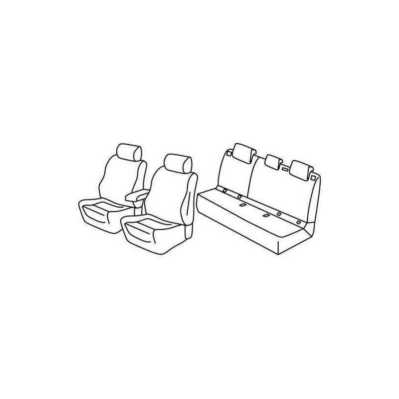 Set coprisedili Superior - Nocciola - Peugeot 308 5p (10 13 )