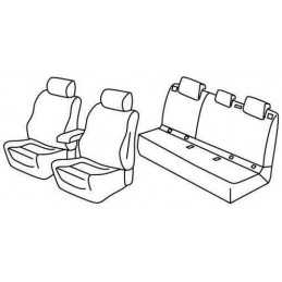 Set coprisedili Superior - Grigio Nero - Peugeot 308 5p (10 13 )