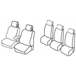 Set coprisedili Superior - Grigio Nero - Peugeot 308 sw (05 08 04 14)