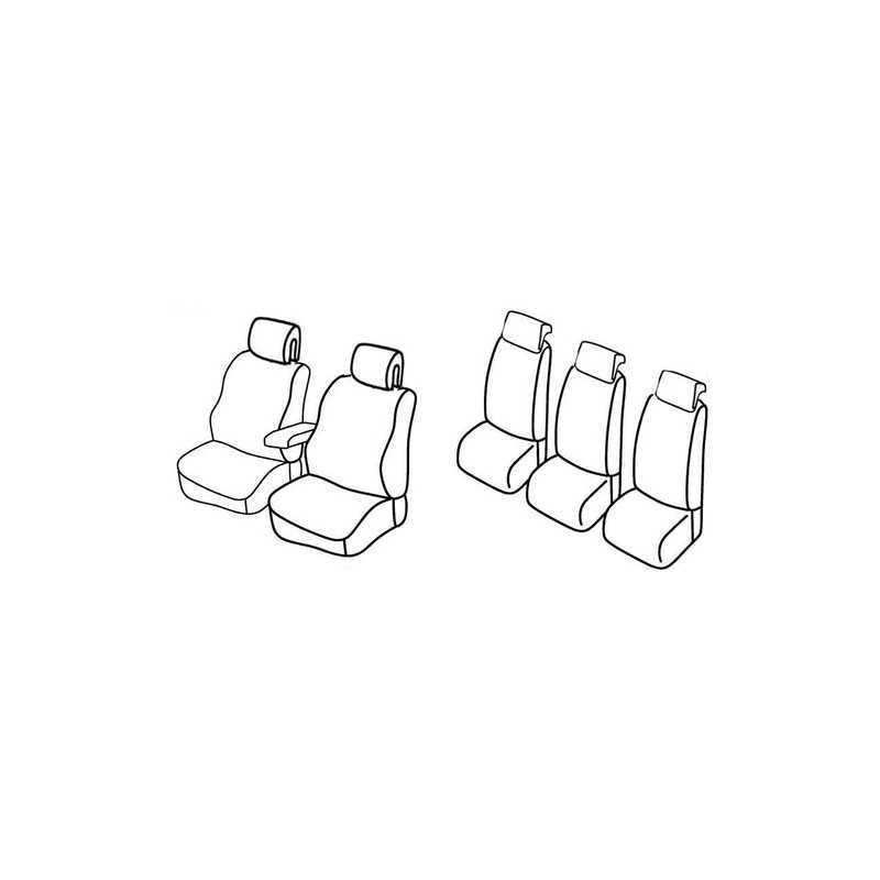Set coprisedili Superior - Nero Rosso - Peugeot 308 sw (05 08 04 14)