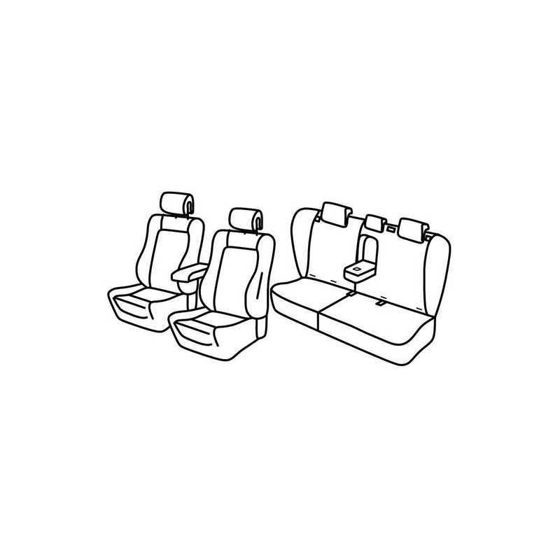 Set coprisedili Superior - Nero Grigio - Peugeot 3008 (05 09 09 16)