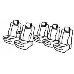 Set coprisedili Superior - Grigio Nero - Peugeot 5008 (7 posti) (11 09 01 16)